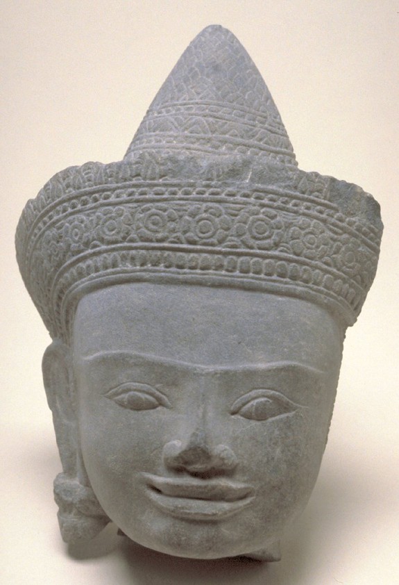 Head of a Crowned Deity, Probably the Buddha