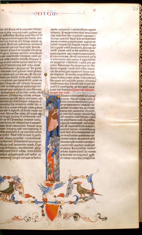 Leaf from Bentivoglio Bible