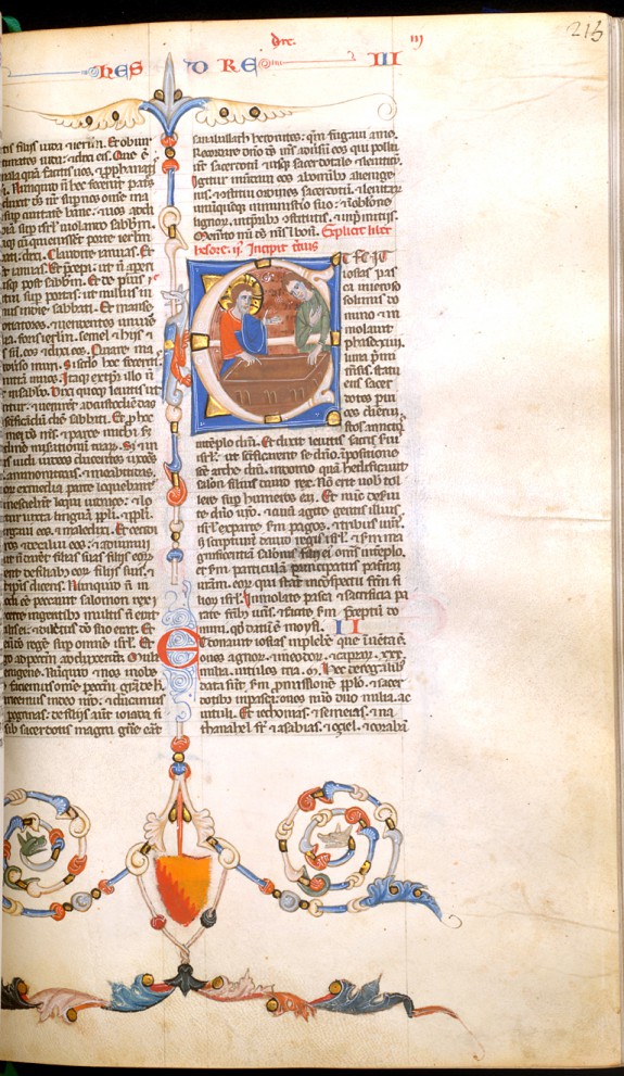 Leaf from Bentivoglio Bible