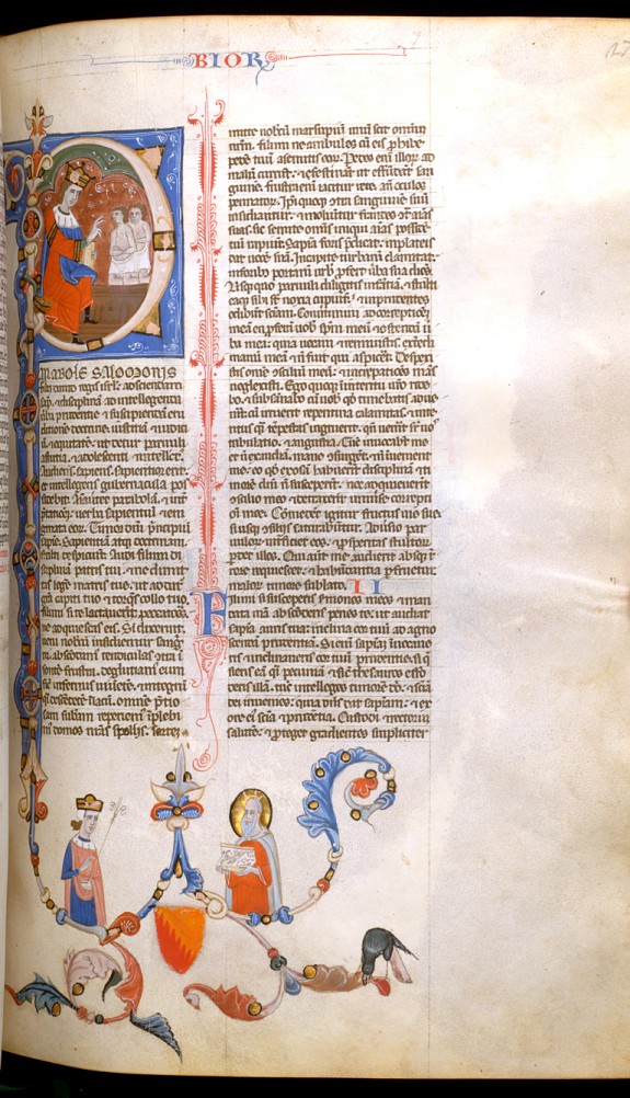Leaf from Bentivoglio Bible