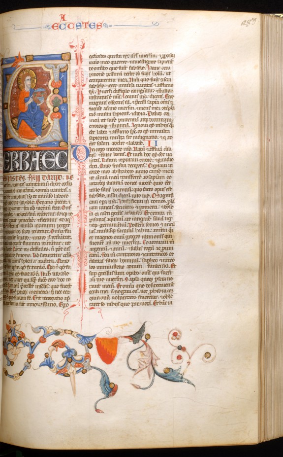Leaf from Bentivoglio Bible