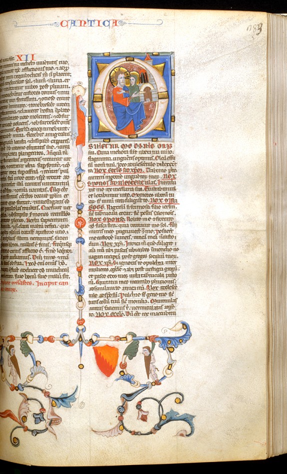 Leaf from Bentivoglio Bible