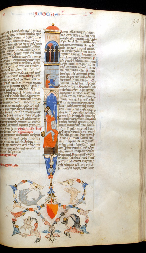 Leaf from Bentivoglio Bible