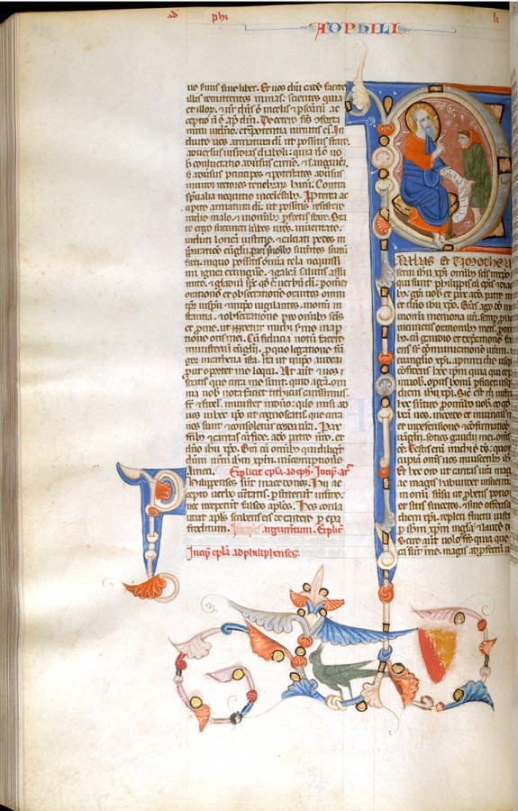 Leaf from Bentivoglio Bible