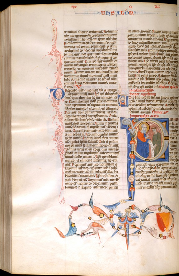 Leaf from Bentivoglio Bible