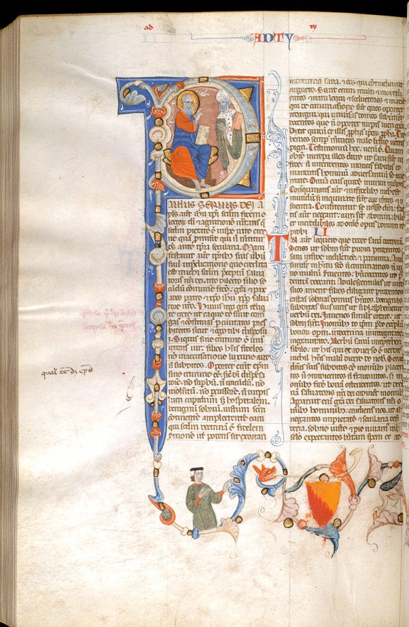 Leaf from Bentivoglio Bible