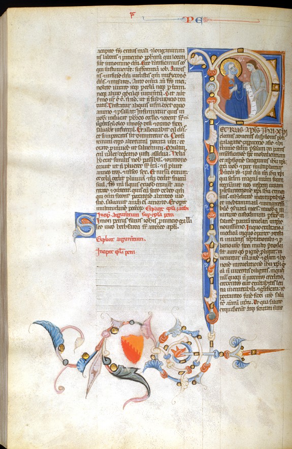 Leaf from Bentivoglio Bible