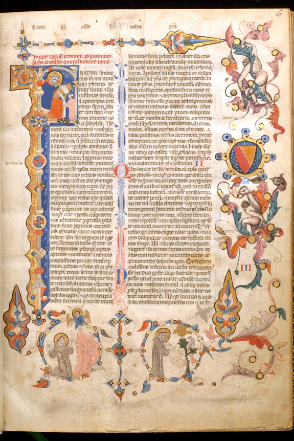 Leaf from Bentivoglio Bible