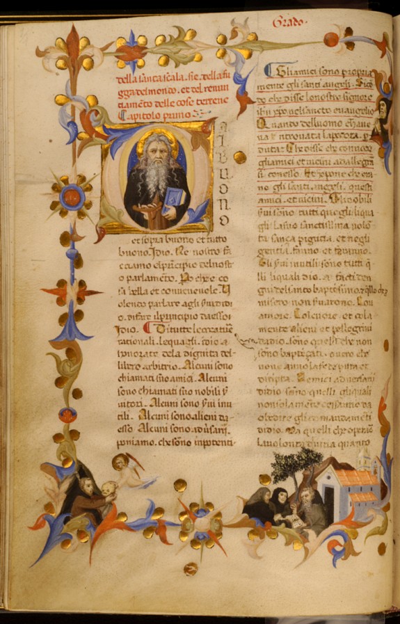 Panel Miniature with the Monk John Climacus
