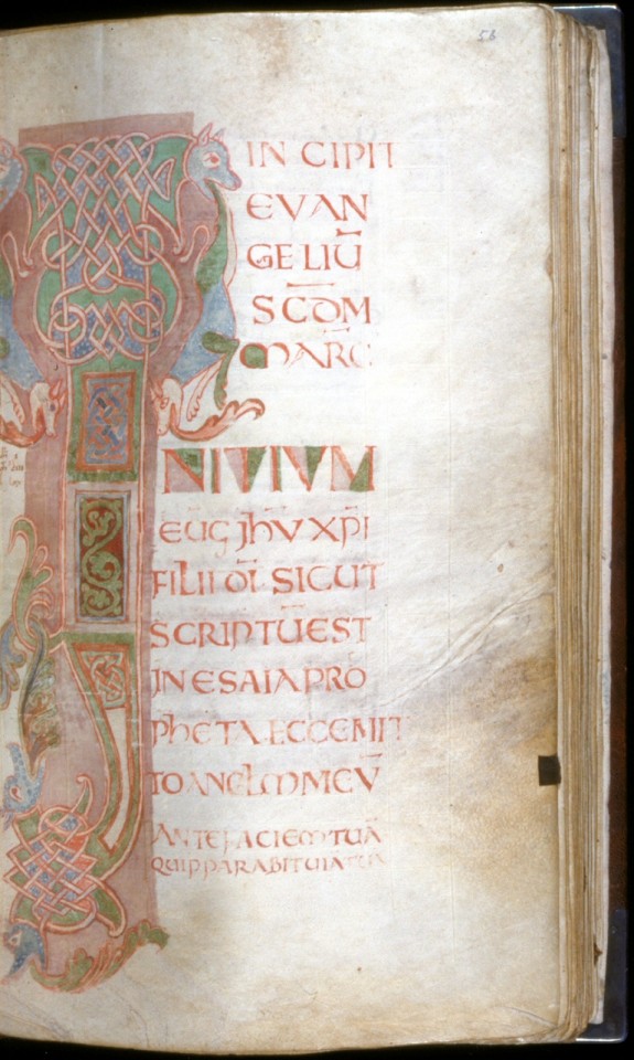 Leaf from Gospels