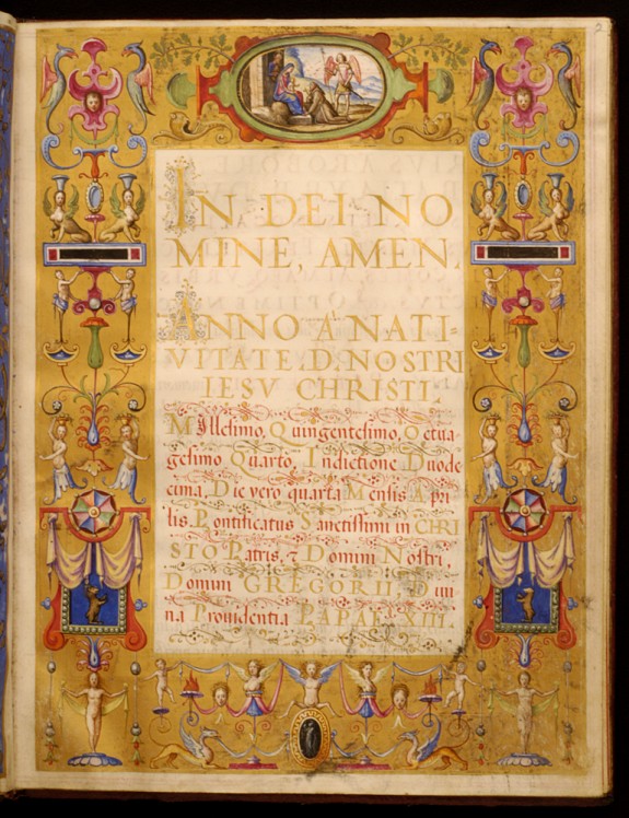 Leaf from Dogale of Francesco della Rovere Mamiami