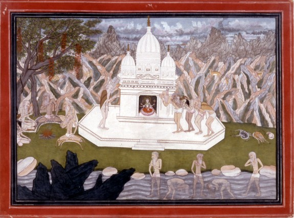 Ascetics Before the Shrine of the Goddess