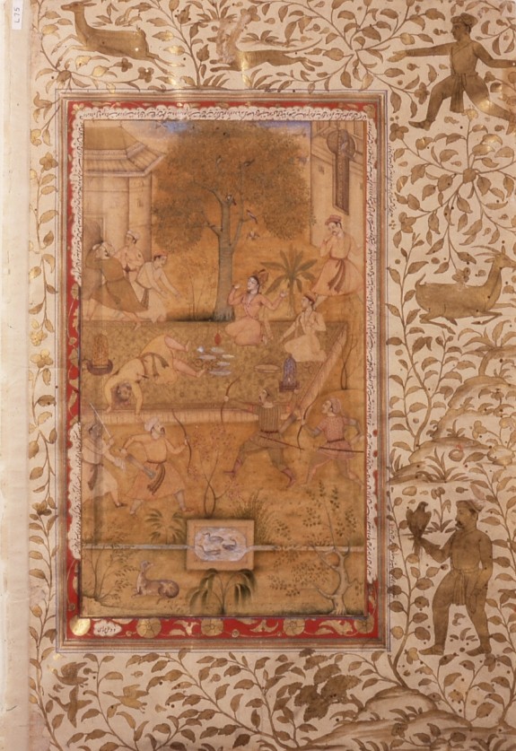 Single Leaf from Akbarnama by Abu Fazl
