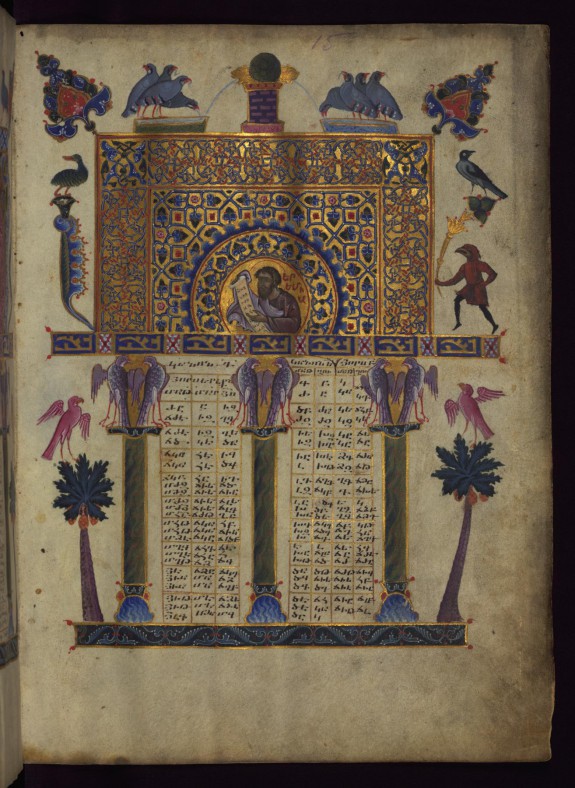 Canon Table with Portrait of Jeremiah