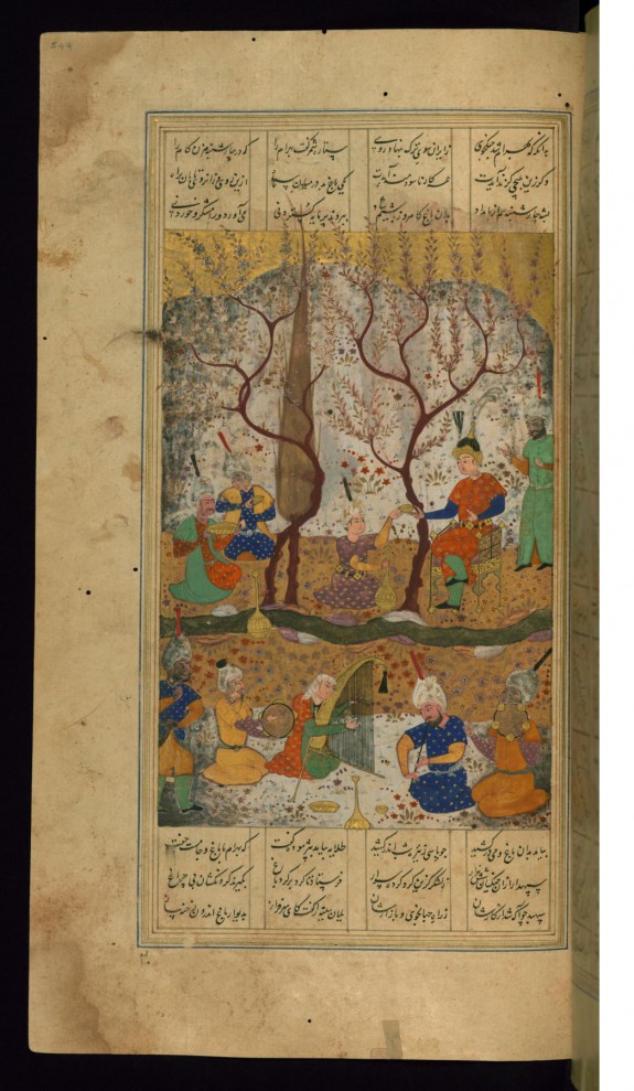 Bahram Gur Enthroned after Killing Two Lions