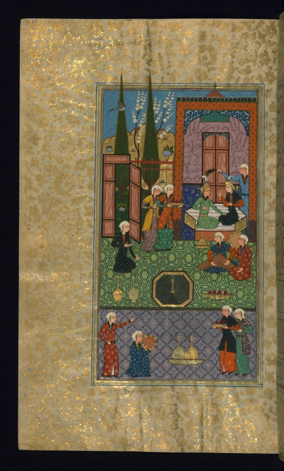 Khusraw and Shirin Enthroned