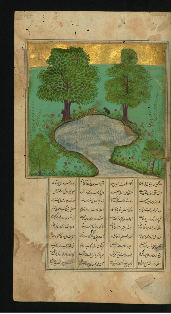 A Mouse and a Frog Near a Pond