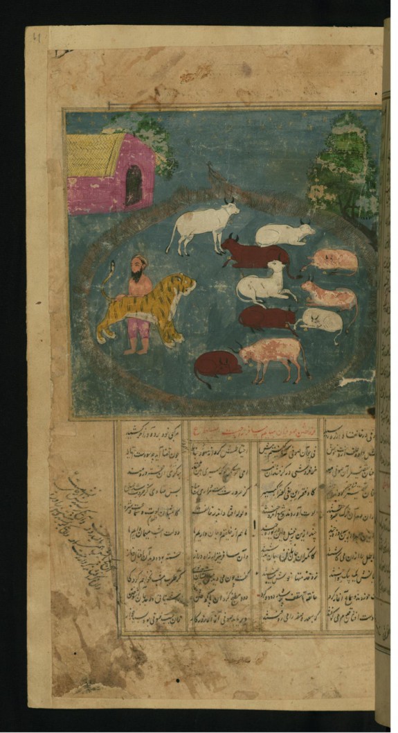 A Peasant Carries a Lion