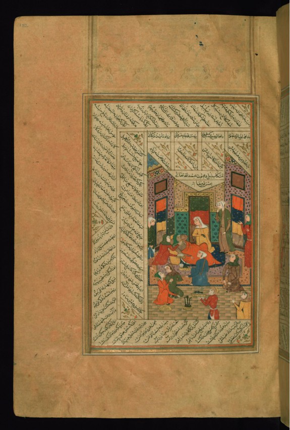 Sick Woman in Bed with her Attendants