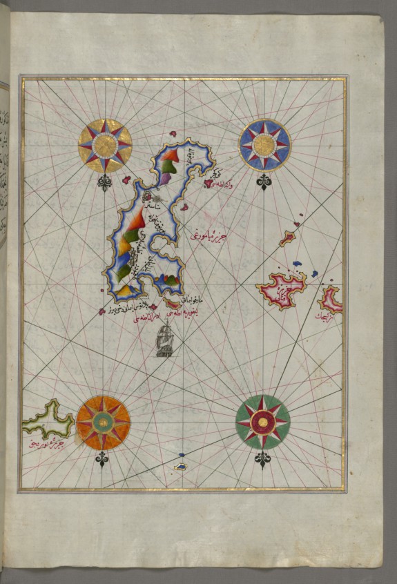 Map of the Island of Amorgos in the Southeastern Aegean Sea