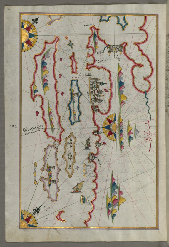 Map of the Coastline and the Islands Off Zadar