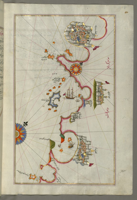 Map of the Coastline from Pula to Rovinj