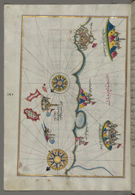 Map of the Italian Coast Between Termoli and Peschici