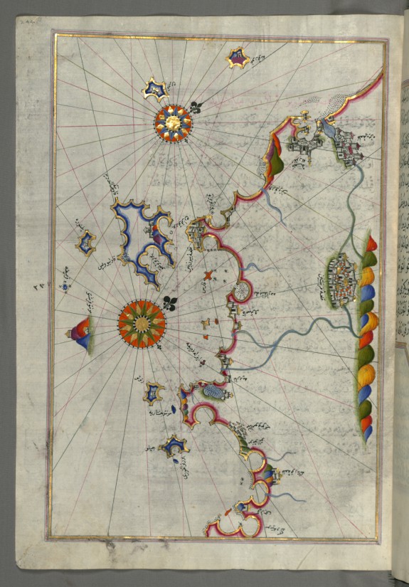 Map of the Western Italian Coast as Far as the City of Pisa