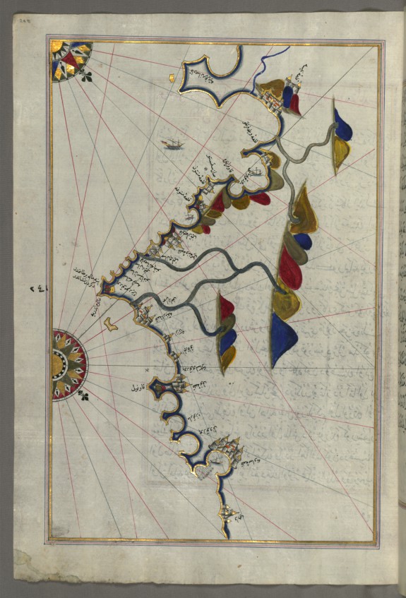 Map of the French Coast From the Italian Border as Far as Nice