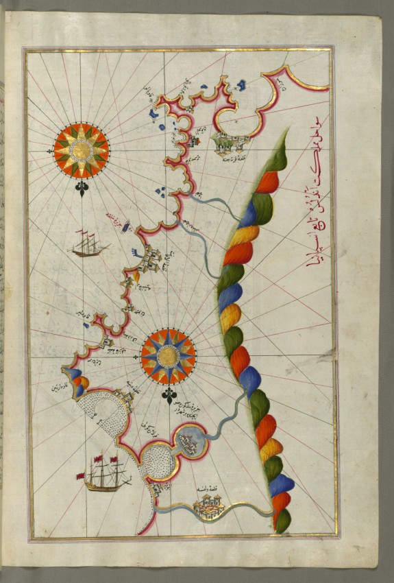 Map of the Coast of Andalusia from Valencia to Cartagena