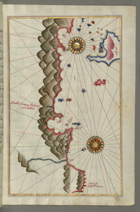 Map of Unidentified Islands Off the Southern Anatolian Coast