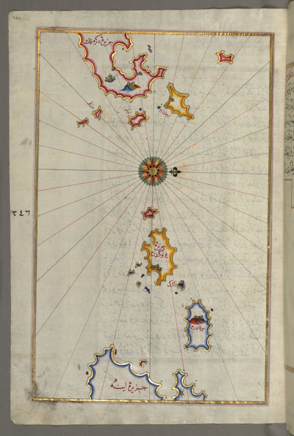 Map of the Islands Folegandros and Melos