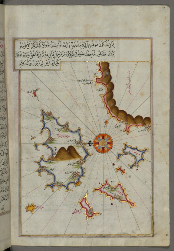 Map of the Island of Marmara in the Sea of Marmara