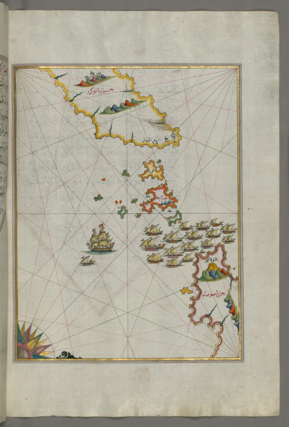 Map of the Area Between the Islands of Ikaria and Samos