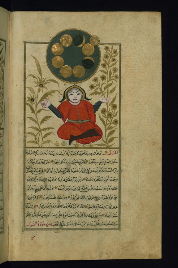 Formation of the Crescent of the Moon