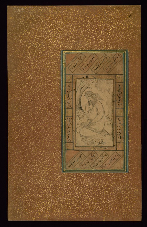 Single Leaf of an Old Man Kneeling