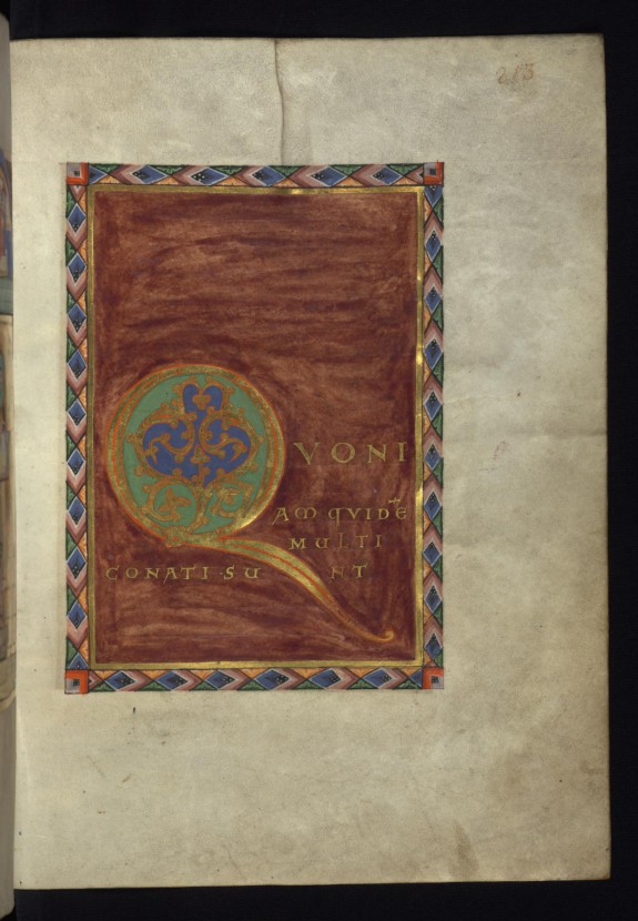 Leaf from Gospels