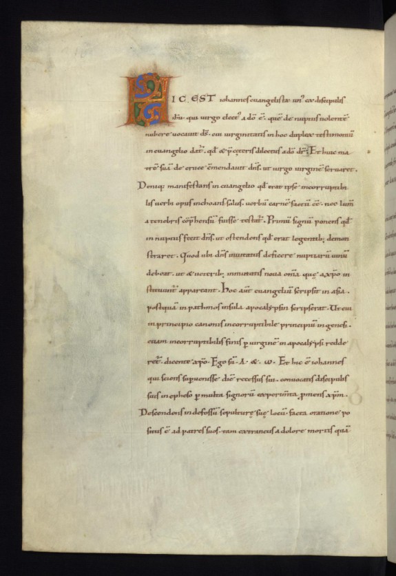 Leaf from Gospels