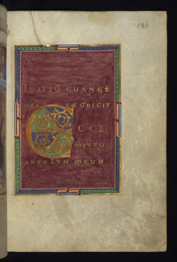 Leaf from Gospels