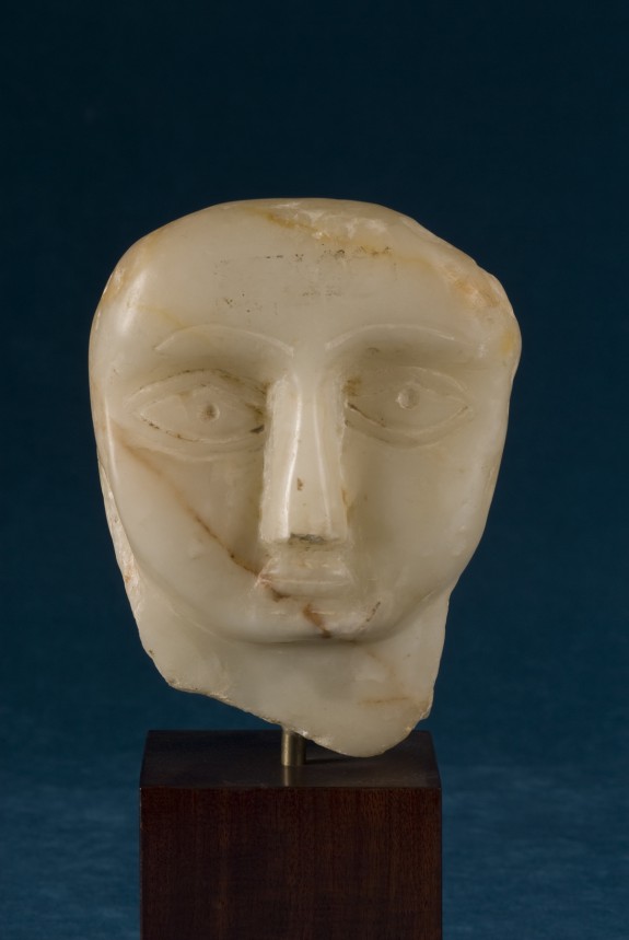 Head of a Person with a Very Round Face