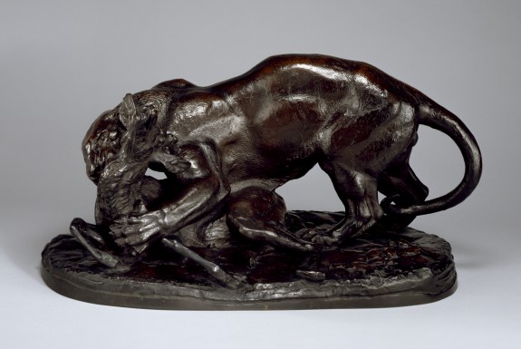 Tiger Attacking a Stag