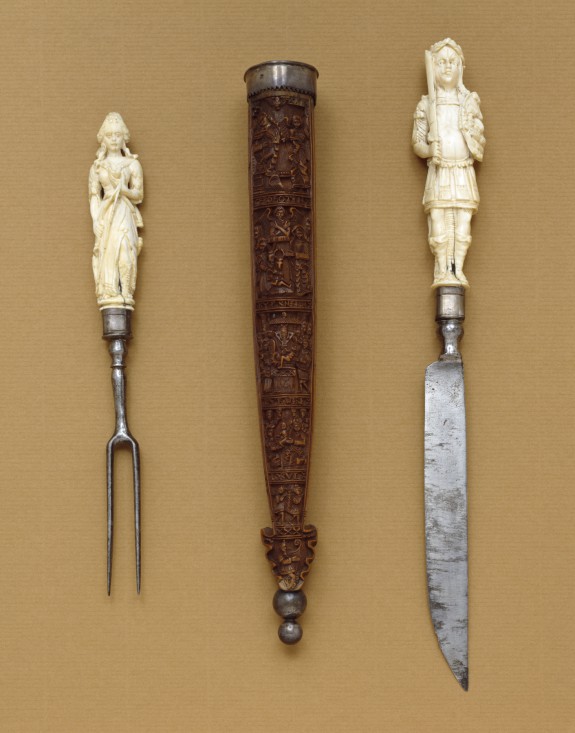 Knife-and-Fork Set with Mars and Diana