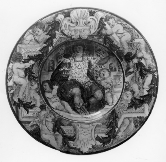 Plate with a Pastoral Landscape