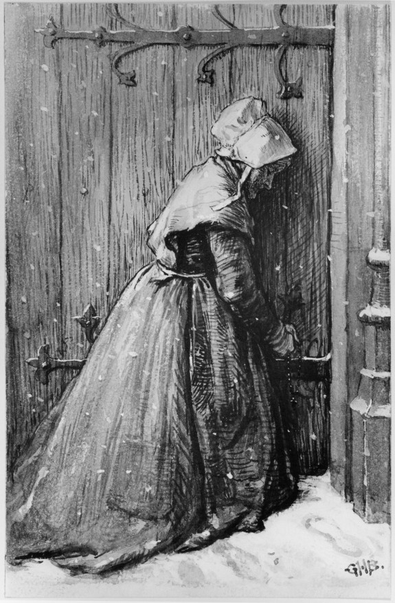 Woman at Church Door