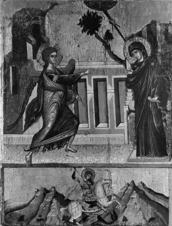 Annunciation, Saint George Killing the Dragon
