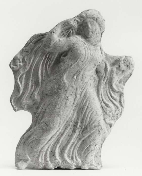 Appliqué Relief of a Running Maiden