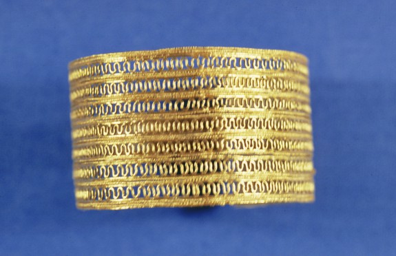 Bracelet with Open Rows of Looped Wire