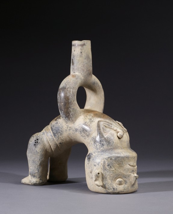 Acrobat Effigy Stirrup Spout Vessel