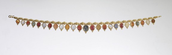 Archaeological-Style Necklace with Emperor and Deities