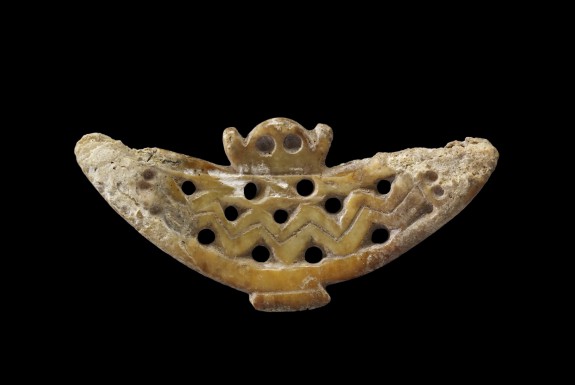Bat Pendant with Outstretched Wings with Openwork Design